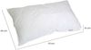 Dmora Kopfkissen Salvia, Bettkissen, Ergonomisches Produkt, Schlafzimmerkissen, Made in Italy, 73x44 h14 cm, Weiß Bild 3