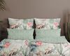 hip Satin Bettwäsche 155x220 Wayan Dschungel Mandala Wende grün lachs 30806 Bild 3