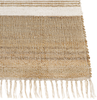 Teppich Jute beige weiß 160 x 230 cm Streifenmuster Kurzflor zweiseitig TALPUR Bild 4