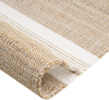 Teppich Jute beige weiß 160 x 230 cm Streifenmuster Kurzflor zweiseitig TALPUR Bild 5