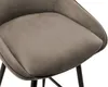 Barhocker 2er-Set MASURIE - Samt - Taupe Bild 5