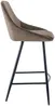 Barhocker 2er-Set MASURIE - Samt - Taupe Bild 4