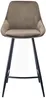 Barhocker 2er-Set MASURIE - Samt - Taupe Bild 2