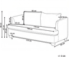 Sofa 3-Sitzer RATTVIK Chenillegewebe Braun Bild 2