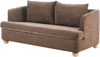 Sofa 3-Sitzer RATTVIK Chenillegewebe Braun Bild 4