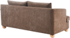 Sofa 3-Sitzer RATTVIK Chenillegewebe Braun Bild 5