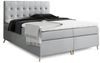 99rooms Sorento Boxspringbett Velours 200x200 cm Bordeaux Bild 4
