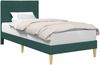 vidaXL Bettrahmen mit Kopfteil Dunkelgrün 100 x 200 cm Stoff 42027567 Bild 2