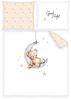 Herding süße Baby Wende Wiegen Bettwäsche Teddy Mond Sterne beige 80x80 + 35x40 Bild 2