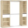 habeig Kleiderschrank Begehbarer Kleiderschrank 5077 in Breite verstellbar offen Schublade stufenlos in der Breite verstellbar von 140 - 200 cm Bild 5