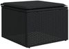 vidaXL 8-tlg. Garten-Sofagarnitur mit Kissen Schwarz Poly Rattan 3224669 Bild 5