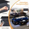 Couchtisch Höhenverstellbarer Kaffeetisch mit Verstecktem Stauraum und Schublade, Hochglanz Wohnzimmertisch, LED Sofatisch, Geeignet für Büro, Studium, Party, Schwarz, 96 x 45 x 40cm Bild 4
