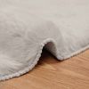 vidaXL Rutschfester Teppich aus Kunstkaninchenfell OLITE Beige Ø 80 cm 42021645 Bild 5