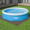 Bestway Flowclear Pool-Bodenschutzfliesen Set, 12 Stück á 50 x 50 cm, Holz-Optik (Palisander) Bild 2