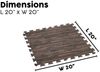 Bestway Flowclear Pool-Bodenschutzfliesen Set, 12 Stück á 50 x 50 cm, Holz-Optik (Palisander) Bild 3