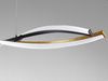 Fischer & Honsel 61018 LED Pendelleuchte Torcido sandschwarz blattgoldfarben CCT Bild 5