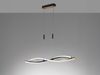 Fischer & Honsel 61018 LED Pendelleuchte Torcido sandschwarz blattgoldfarben CCT Bild 3