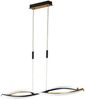 Fischer & Honsel 61018 LED Pendelleuchte Torcido sandschwarz blattgoldfarben CCT Bild 2