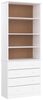 vidaXL Bücherregal mit Schubladen ALTA Weiß 77x35x186,5 cm Kiefernholz 353954 Bild 2