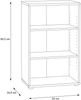 Regal >Tembi< in Artisan Eiche - 54x85,5x34,8cm (BxHxT) Bild 5