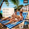 DETEX® Strandmatte 2er-Set Blau/Weiß 158 x 56 x 46 cm gepolstert Bild 2