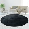 TeppichHome24 Flokati-Teppich Teppich Shaggy Flokati in schwarz, rechteckig Bild 3