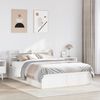 vidaXL Massivholzbett mit Kopfteil Weiß 135x190 cm Kiefer 3307099 Bild 3