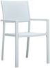 vidaXL Gartenstühle 4 Stk. Weiß Kunststoff Rattan-Optik 47888 Bild 2