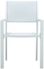 vidaXL Gartenstühle 4 Stk. Weiß Kunststoff Rattan-Optik 47888 Bild 3