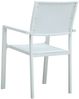 vidaXL Gartenstühle 4 Stk. Weiß Kunststoff Rattan-Optik 47888 Bild 5