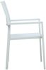 vidaXL Gartenstühle 4 Stk. Weiß Kunststoff Rattan-Optik 47888 Bild 4