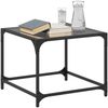vidaXL Couchtische mit Glasplatte 2 Stk. Schwarz 50x50x40 cm Stahl 845969 Bild 3