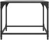 vidaXL Couchtische mit Glasplatte 2 Stk. Schwarz 50x50x40 cm Stahl 845969 Bild 5
