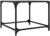 vidaXL Couchtische mit Glasplatte 2 Stk. Schwarz 50x50x40 cm Stahl 845969 Bild 4