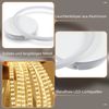 ZMH Deckenleuchte LED Deckenlampe Küche - 24W 3000K Warmweiß Küchenlampe Modern Design Wohnzimmerlampe 2-Ringen Flurlampe Schlafzimmer Weiß Metall Deckenleuchten für Wohnzimmer Esszimmer Bild 3