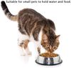 Luxuskollektion Katzennapf rutschfest (4er Set), Edelstahl silber, 10,5 x 15,5 x 4 cm Bild 5
