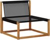 vidaXL Outdoor-Sofagarnitur mit Kissen 7 pcs Natürlich und Hellgrau 3369550 Bild 5