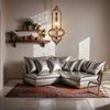 Marrakesch Orient & Mediterran Interior Pendelleuchte Orientalische Pendelleuchte Imano Silber 56cm, Handarbeit & Boho Deko, Leuchtmittel nicht im Lieferumfang enthalten, Handarbeit Bild 3