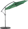 Flieks Sonnenschirm 294 x 294 cm, Kurbel & Neigefunktion, Ampelschirm mit UPF50+, Wasserabweisend, 8 Streben, Stahl + Polyester, Grün Bild 5