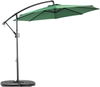 Flieks Sonnenschirm 294 x 294 cm, Kurbel & Neigefunktion, Ampelschirm mit UPF50+, Wasserabweisend, 8 Streben, Stahl + Polyester, Grün Bild 2