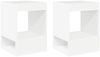 vidaXL Beistelltisch 2 pcs Weiß 40 x 40 x 56 cm Holzwerkstoff 890945 Bild 2