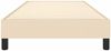 vidaXL Polsterbett, Stoff, 25,0 cm, Creme, 90x200 cm, mit Lattenrost, Schwarz Bild 5
