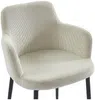 Vente-unique - CELOLA Stuhl StoffSamt Beige - B 59 cm x H 82 cm x L 80 cm Bild 5