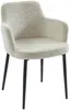 Vente-unique - CELOLA Stuhl StoffSamt Beige - B 59 cm x H 82 cm x L 80 cm Bild 4