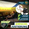 tillvex Klemmmarkise 200 cm Sand mit LED mit Handkurbel Balkon | Balkonmarkise ohne Bohren | Markise UV-beständig & höhenverstellbar | Sonnenschutz wasserdicht Bild 5