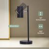 ZMH Nachttischlampe schwarz Tischlampe Wohnzimmer schwenkbar 350° GU10 Metall Büro Bild 5