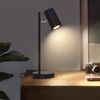 ZMH Nachttischlampe schwarz Tischlampe Wohnzimmer schwenkbar 350° GU10 Metall Büro Bild 2