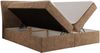 Boxspringbett DAGOS 180 x 200 cm mit Kopfteil, Lattenrost und Stauraum – Doppelbett mit Matratze & Topper T25 , stabile Konstruktion, Bettkasten, modernes Design - Hellbraun Schenille grob gewebt - H4 Bild 4
