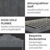 Bettgestell 160×200cm geometrisches Kopfteil mit Nagelbesatz,Hollandwollstoff & Metallgestell,rippenverstärkt für stabile Ruhe,Grau Bild 5