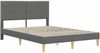 vidaXL Bettrahmen mit Kopfteil Dunkelgrau 160 x 200 cm Stoff 42027595 Bild 3